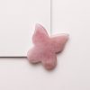 Gua Sha de mariposa de cuarzo rosa